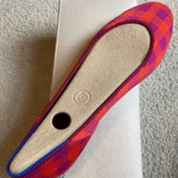 NEW Rothy’s Pomegranate Gingham Square Size 9 NWT - Retired - Picture 7 of 14